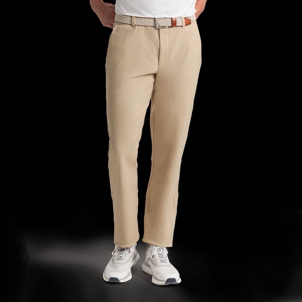 New FootJoy Thermo Series Men's Golf Pants 38x30 Beige 40739 Water Resistant